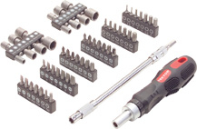 58 Piece Ratchet Screwdriver Set with Flex Extension