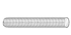 5 MM METRIC STAINLESS STEEL THREADED ROD, 18-8 Stainless, Metric Thread